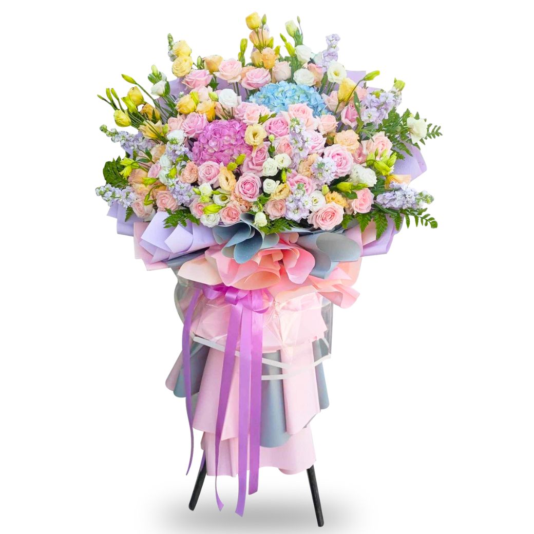 Pink Pastel Flower Stand