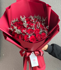 "My Heart" Large Bouquet Of 30 Red Roses