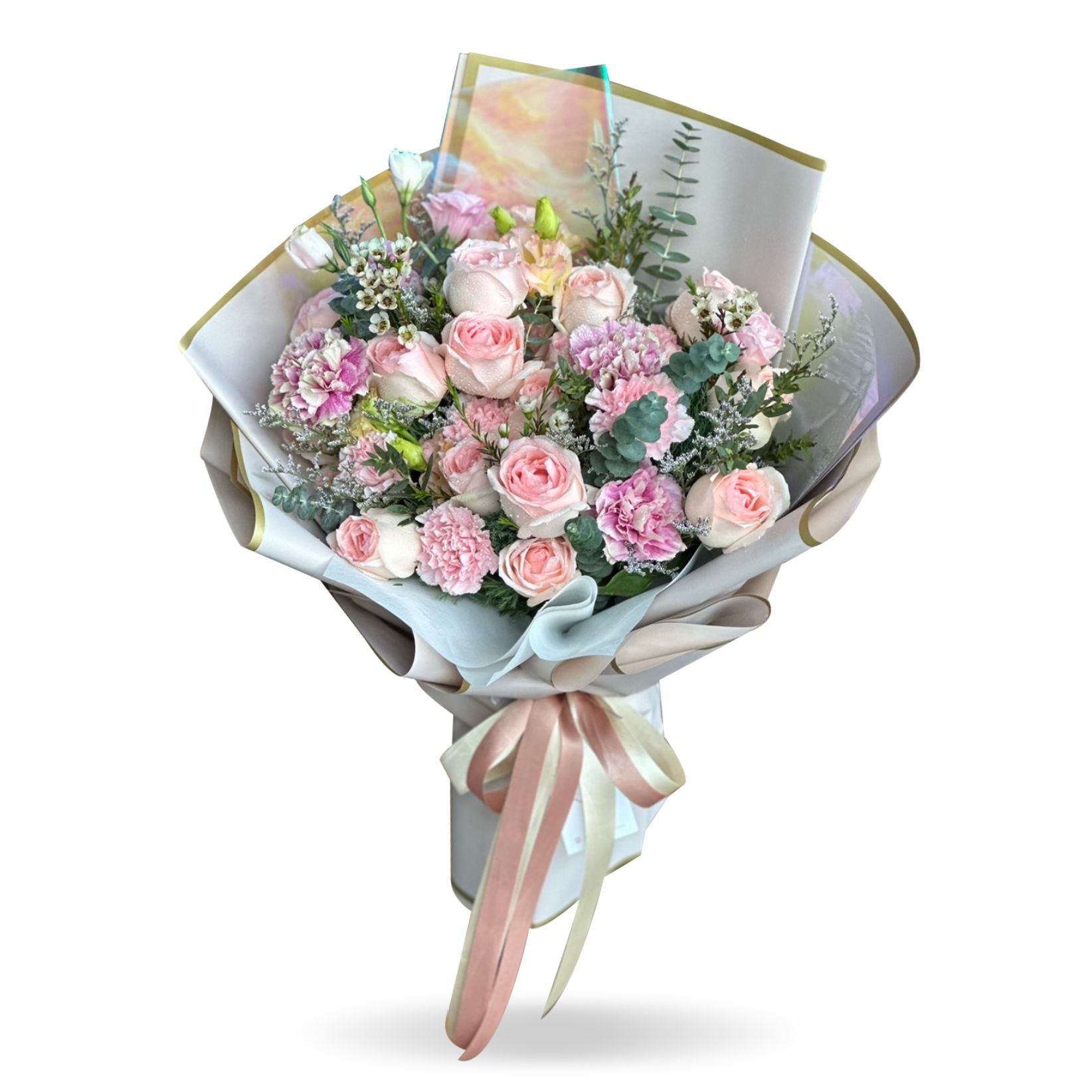 ช่อดอกไม้ Girly Bouquet of Roses