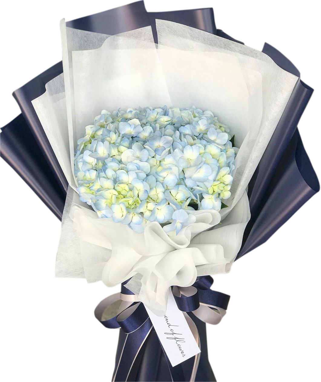 Pastel Blue Bouquet With Hydrangea - April Flora